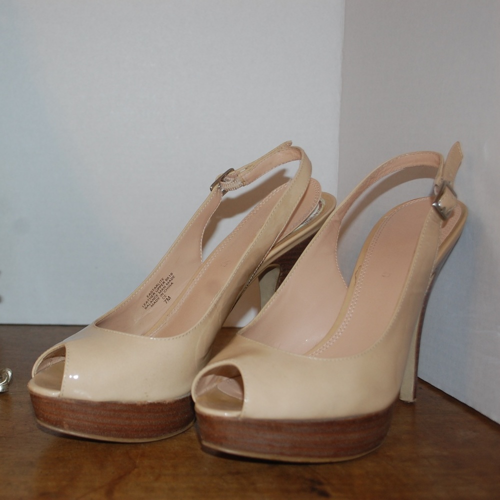 Enzo Patent Sling Back Heel